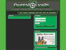 Tablet Screenshot of greenlions.be